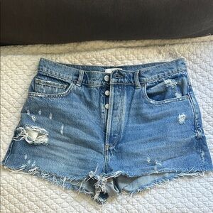 Boyish Blue Distressed Jean Shorts